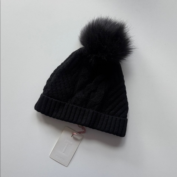 Black Pom-Pom Beanie - Picture 3 of 3